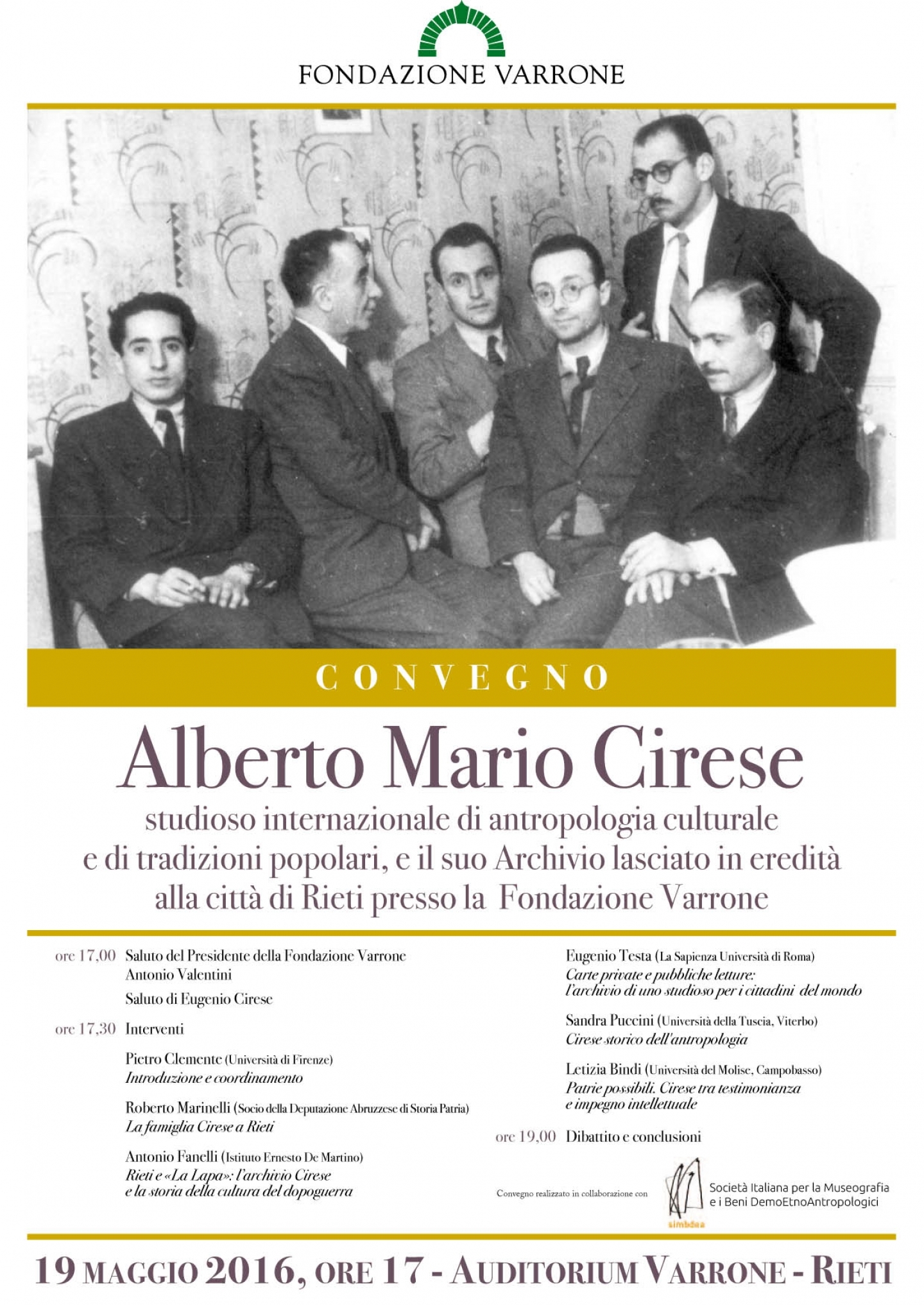 Convegno in onore di Alberto Mario Cirese