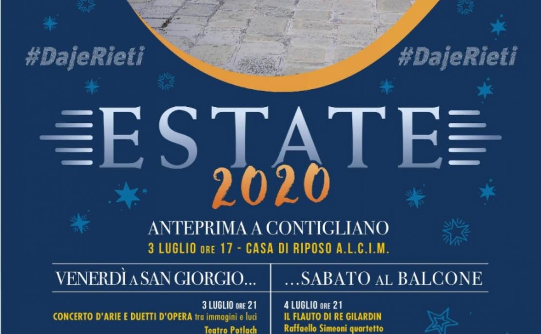 Estate 2020, ecco il programma