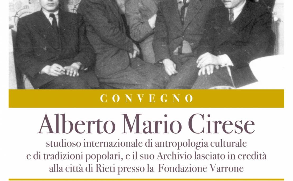 Convegno in onore di Alberto Mario Cirese