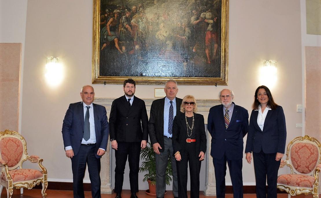 Da sinistra: Luigi Pasqualetti, Emanuel Fulvi, Andrea Bargiacchi, Gabriella Sarracco, Mauro Trilli, Brunella Lilli