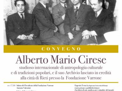 Convegno in onore di Alberto Mario Cirese