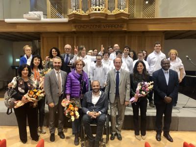 Foto di gruppo a San Giorgio per l'Atletica Sport e Terapia