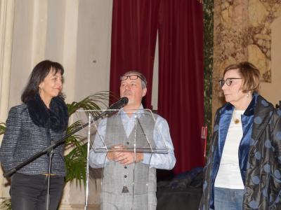 Stefania Santarelli, Alessio Valloni e Maria Rita Pitoni